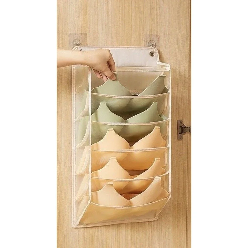Underwear Bra Storage Bag Foldable Home Closet Organizer Hanging Shelf NEW